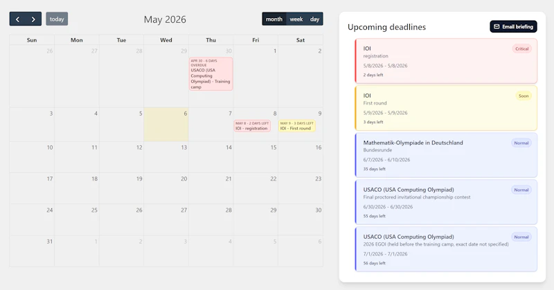 Olympiad Tracker screenshot 1