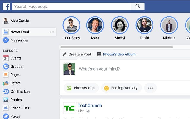 Facebook Stories for Google Chrome media 1