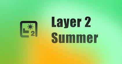 Captura de tela do site Layer 2 Summer apresentando recursos abrangentes de blockchain e tokens exclusivos