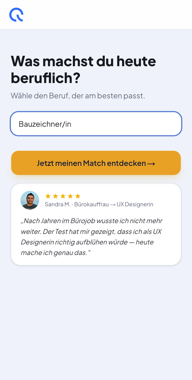 Berufstest für Erwachsene screenshot 1