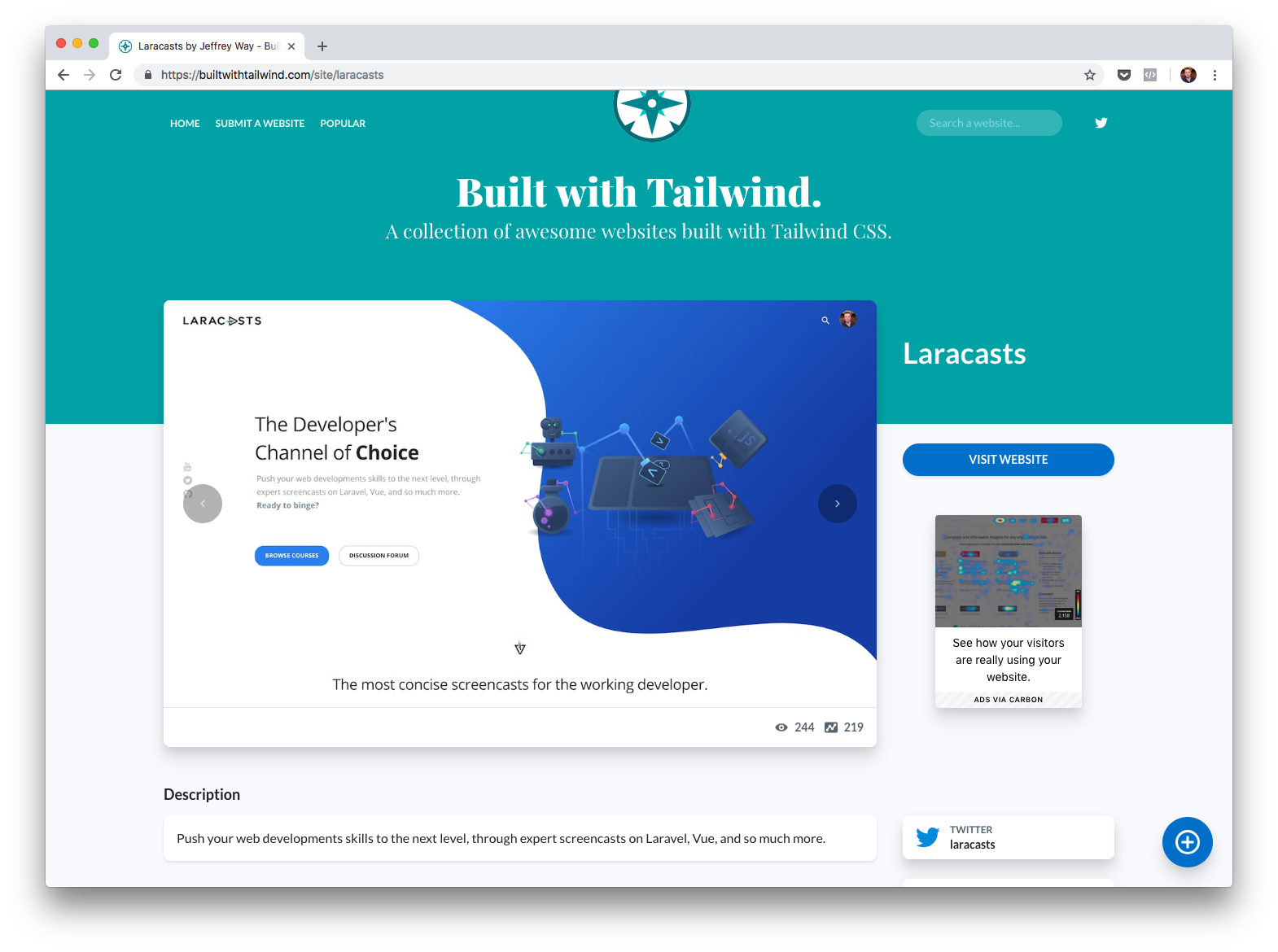 Built with Tailwind gallery image
