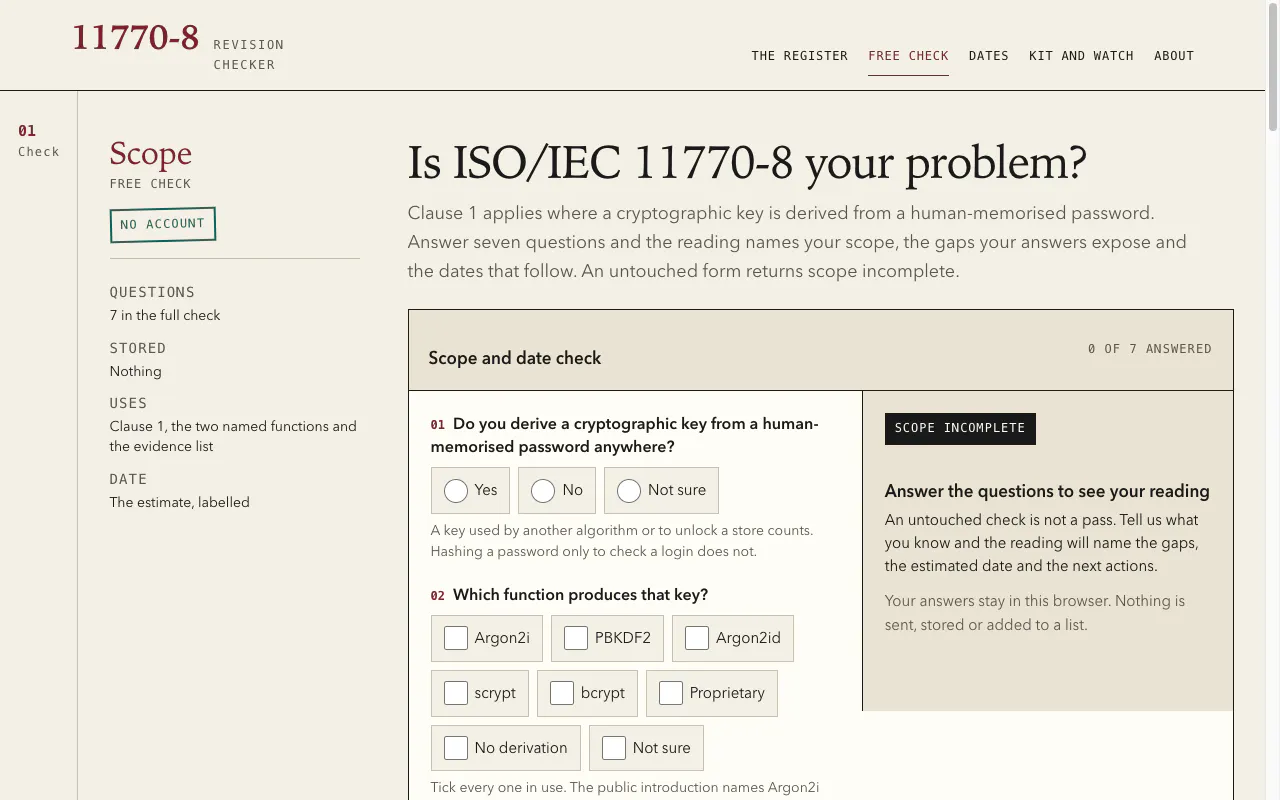 ISO 11770-8 Revision Checker gallery image