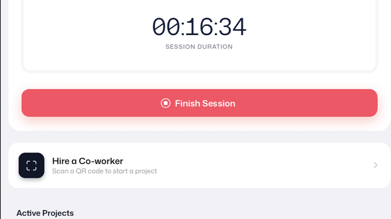 Coup de Main - Work Tracker product