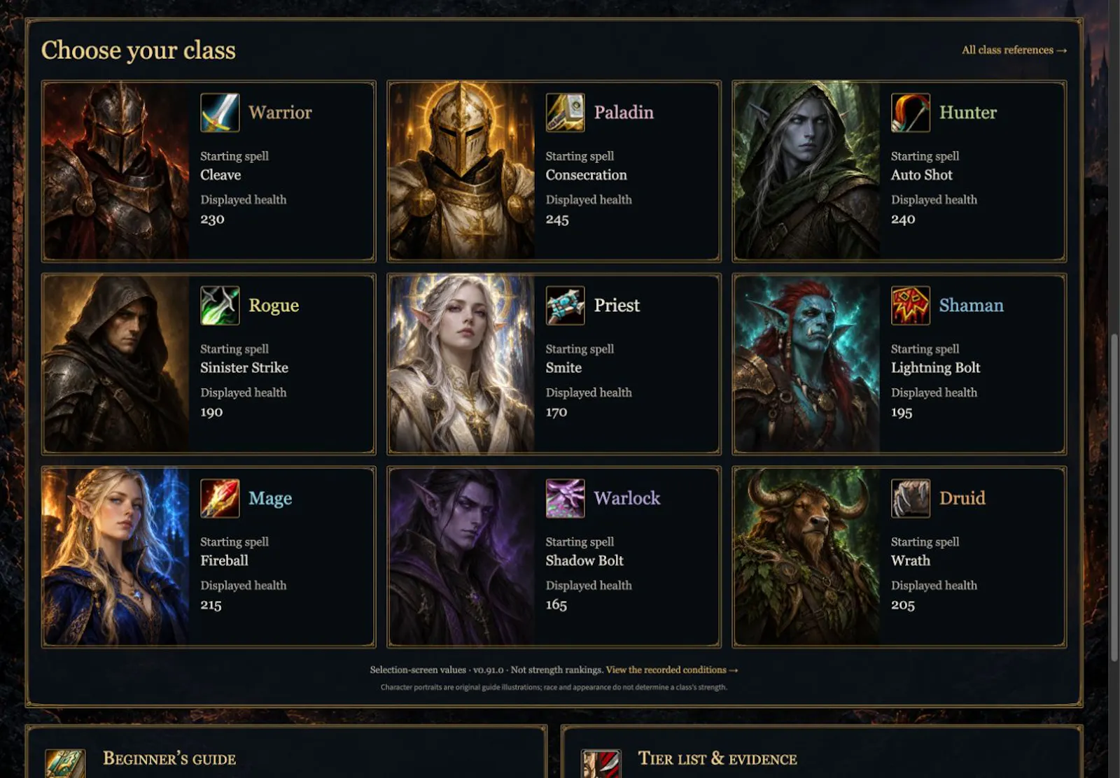 Azeroth Survivors Field Guide screenshot 1