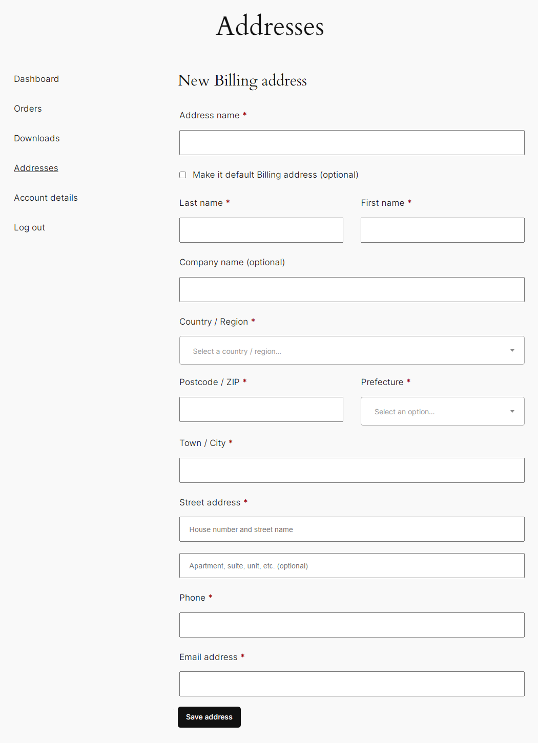 Mehrere Adressen für WooCommerce Medien 3