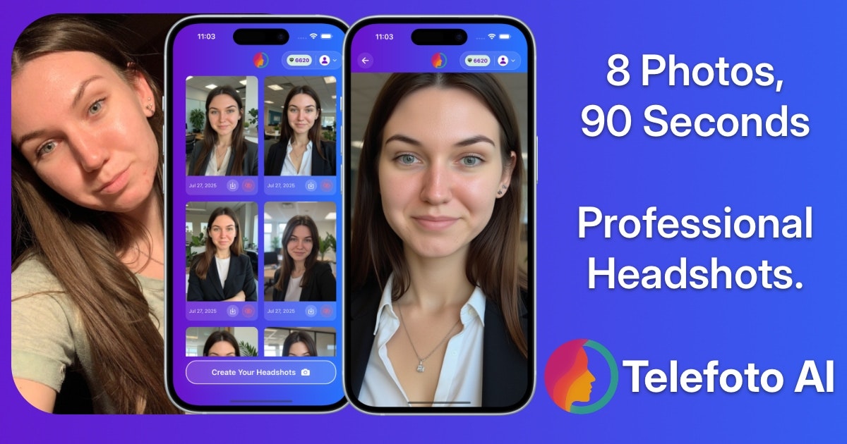 Telefoto AI - headshots มืออาชีพ AI ได้รับการฝึกฝนภายใน 90 วินาที media 2