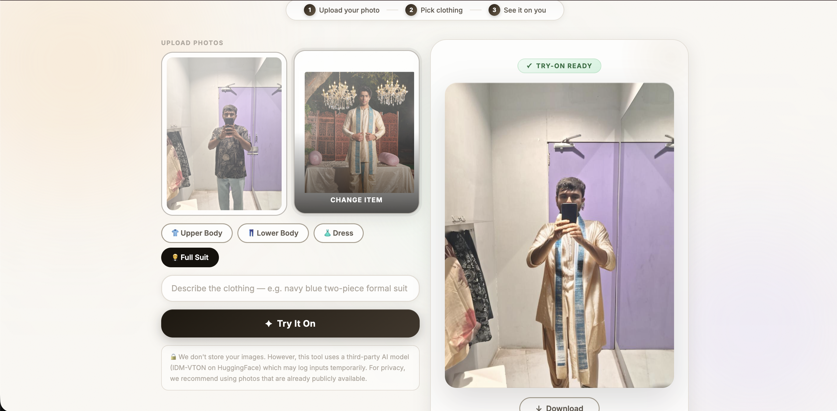 TryOn — Virtual Fitting Room gallery image