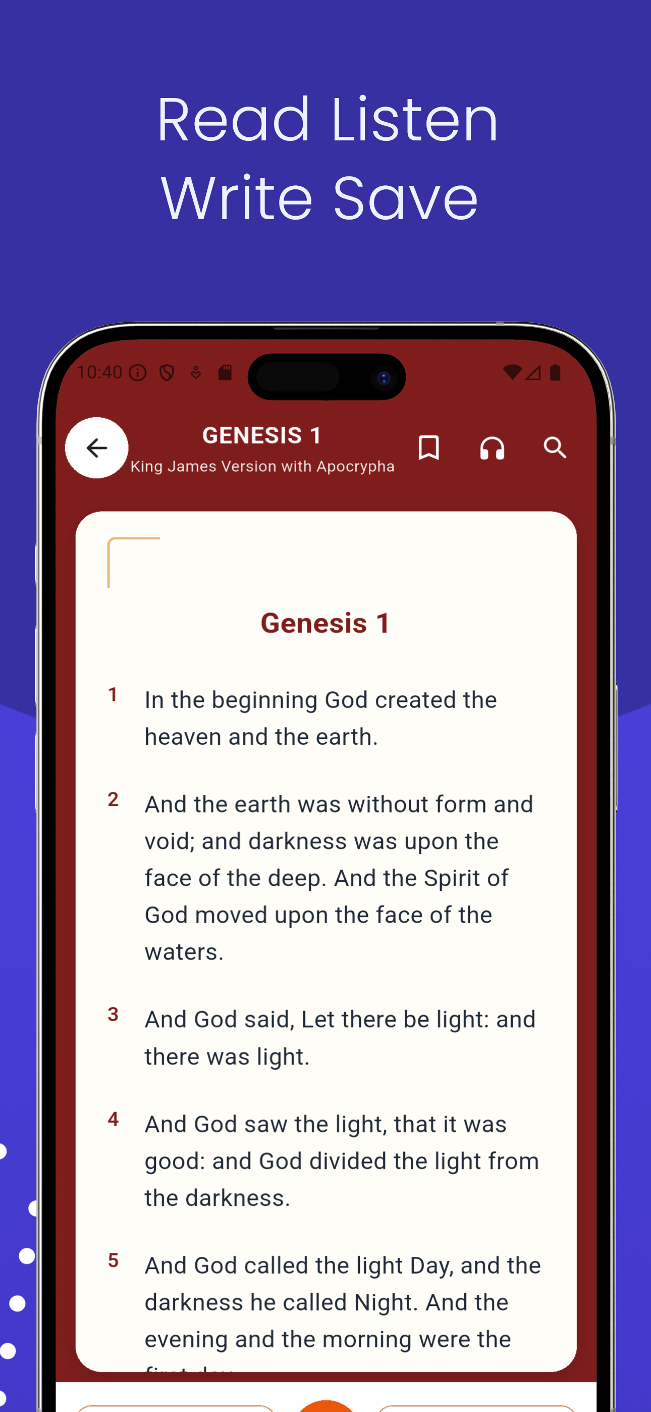 Bible: Daily Prayer gallery image