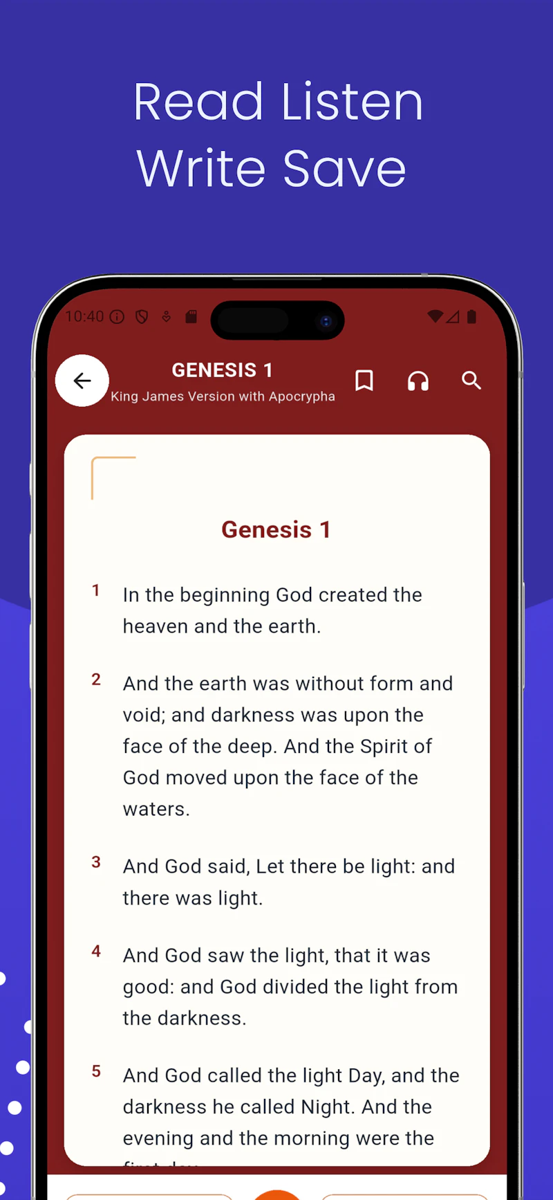 Bible: Daily Prayer screenshot 2