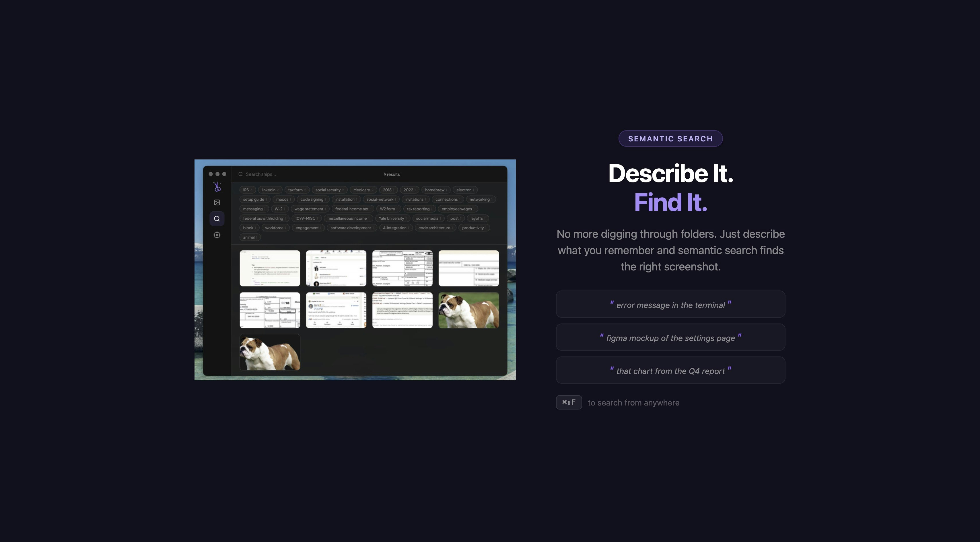 Snip - AI-powered macOS Screenshot Tool gallery image