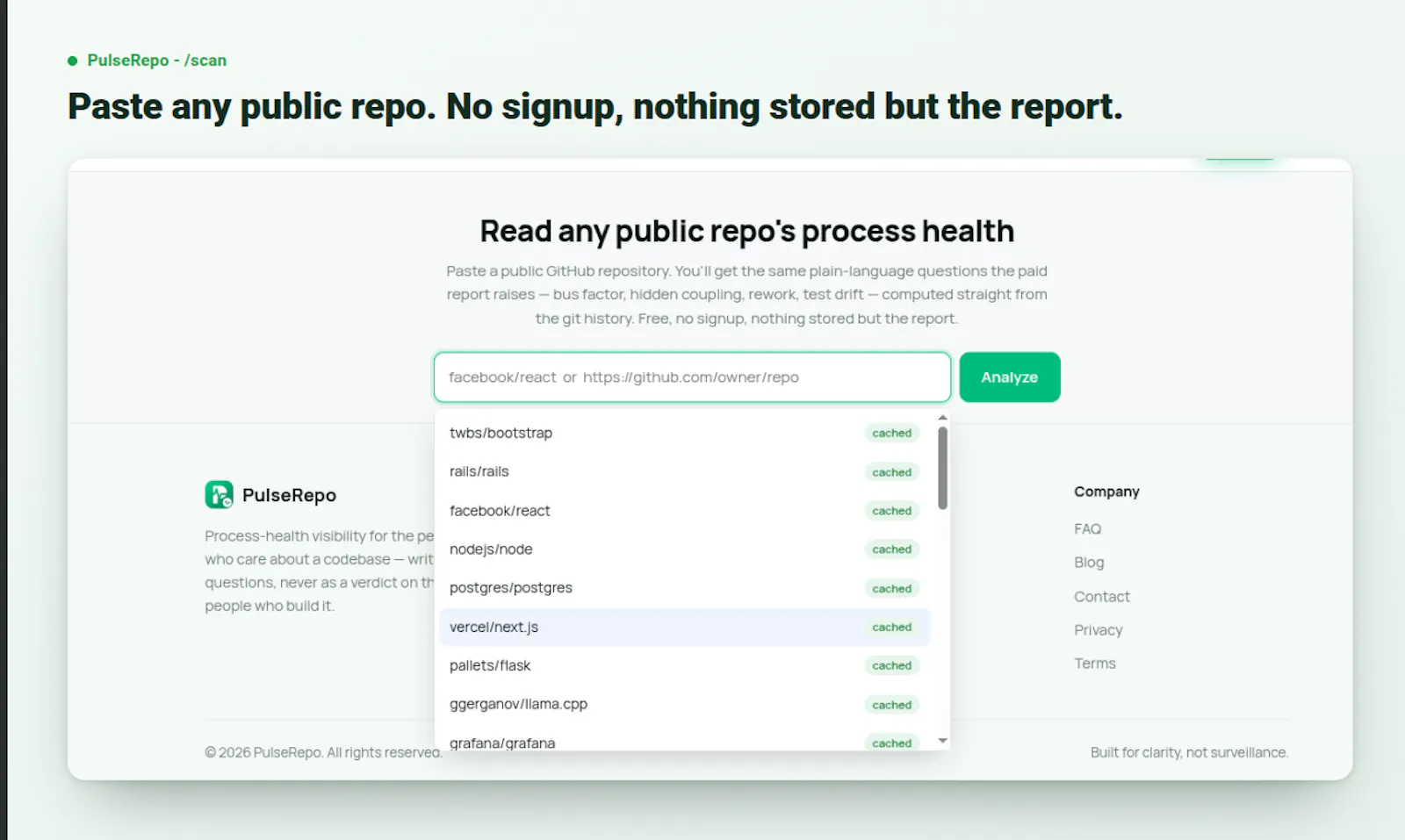 PulseRepo screenshot 2