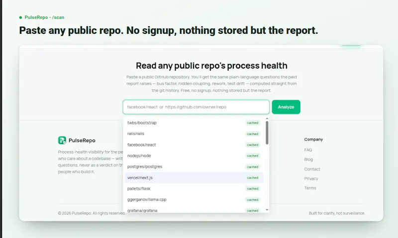 PulseRepo screenshot 2