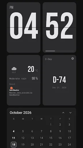 Flip Clock: Weather & Calendar gallery image
