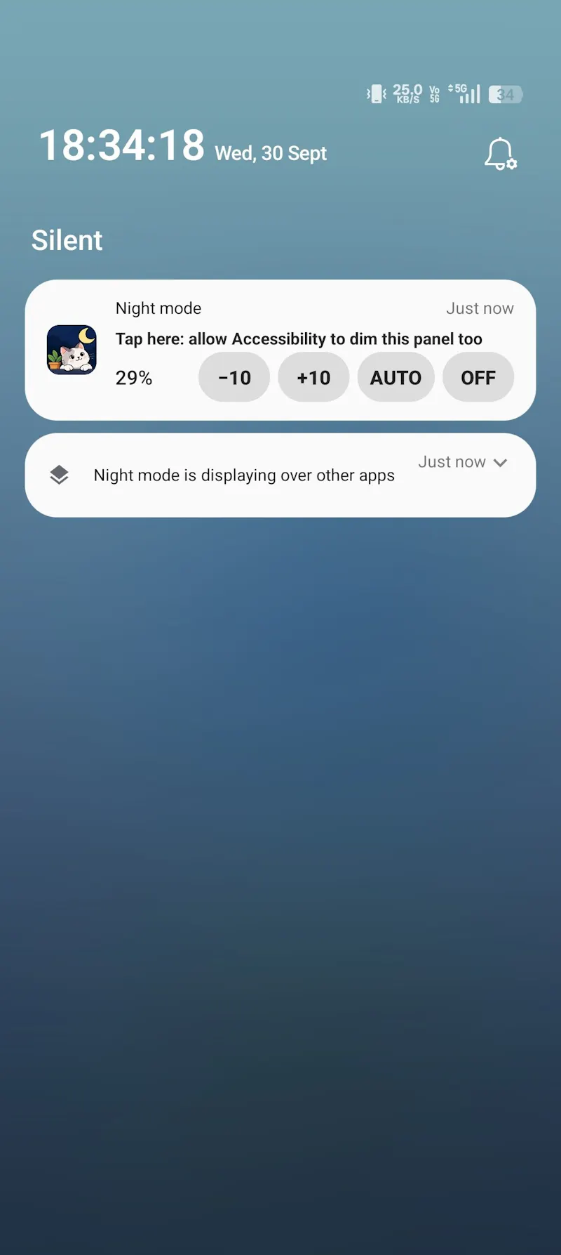 NIGHT MODE - Screen Dimmer screenshot 1