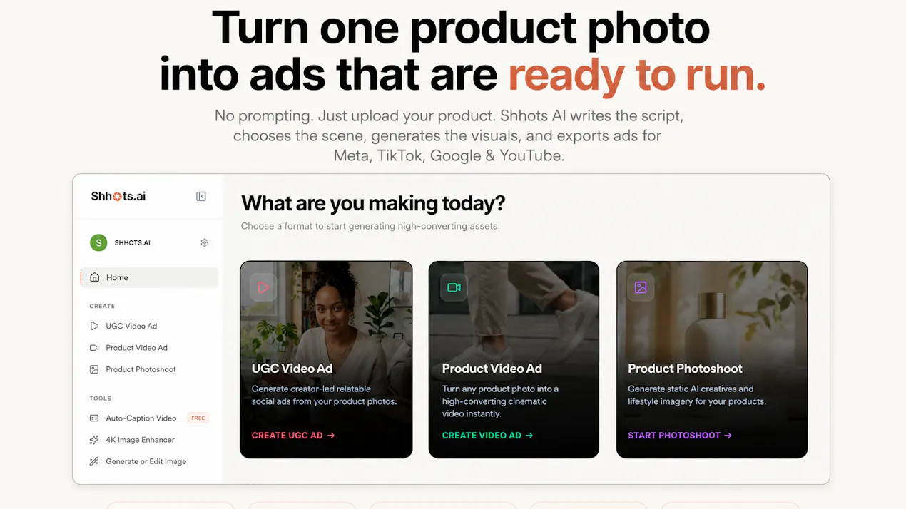 Shhots AI product