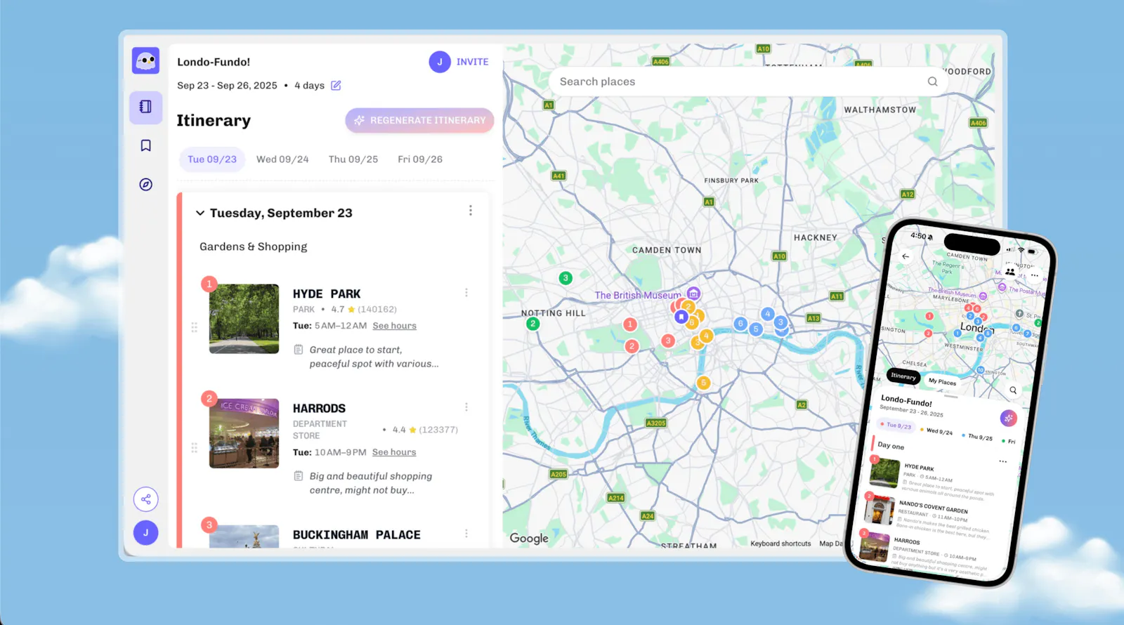 Routewise screenshot 1
