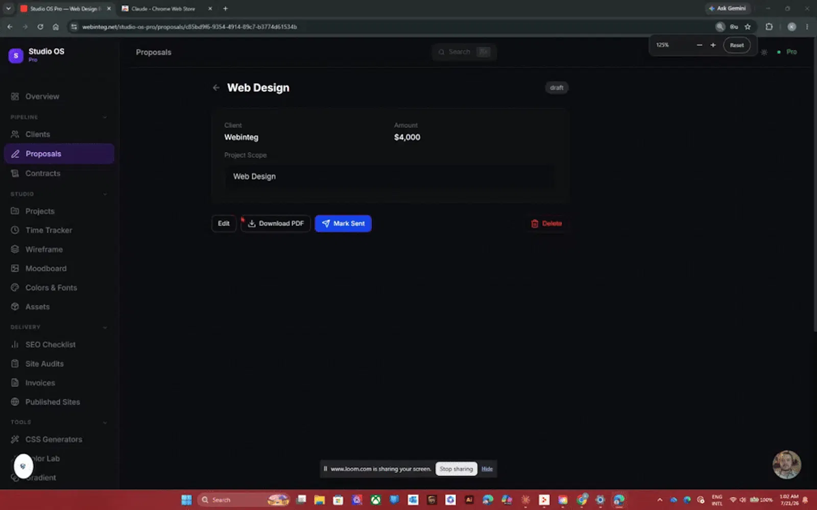 Studio OS Pro screenshot 1 (video preview)