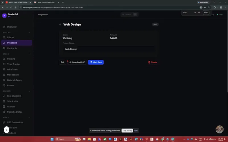 Studio OS Pro screenshot 1 (video preview)