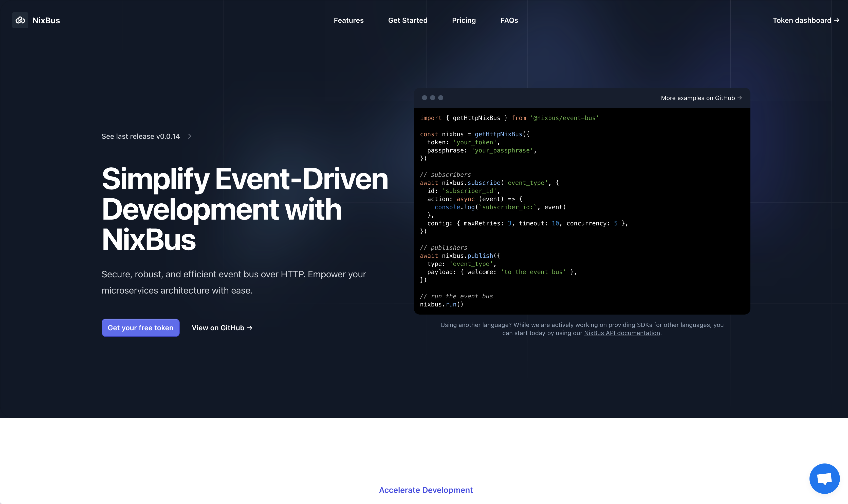 startuptile NixBus-Simplify event-driven development with NixBus