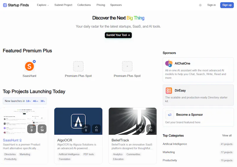 Startup Finds screenshot 1
