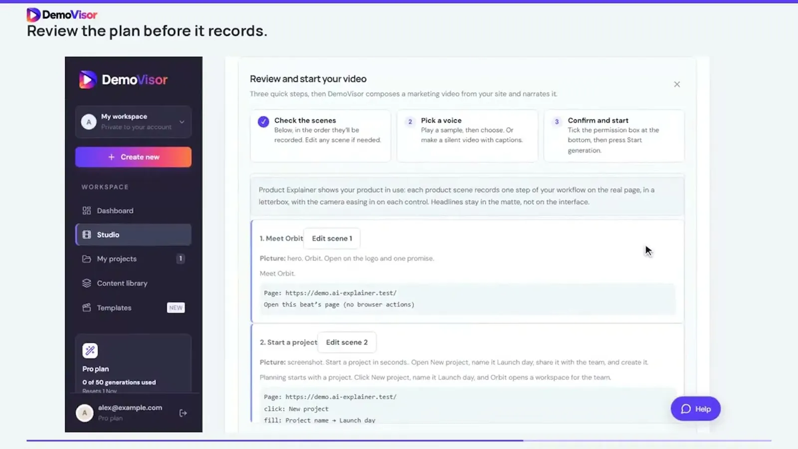 DemoVisor screenshot 1 (video preview)