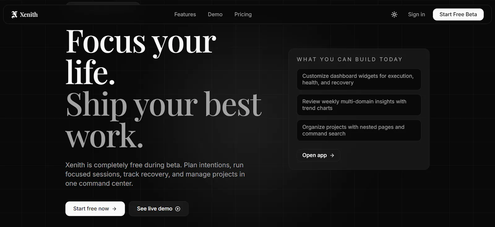 Xenith Open Beta screenshot 2