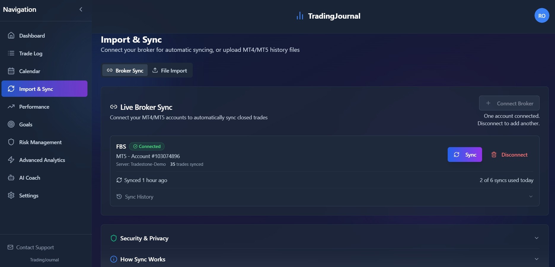 TradingJournal gallery image