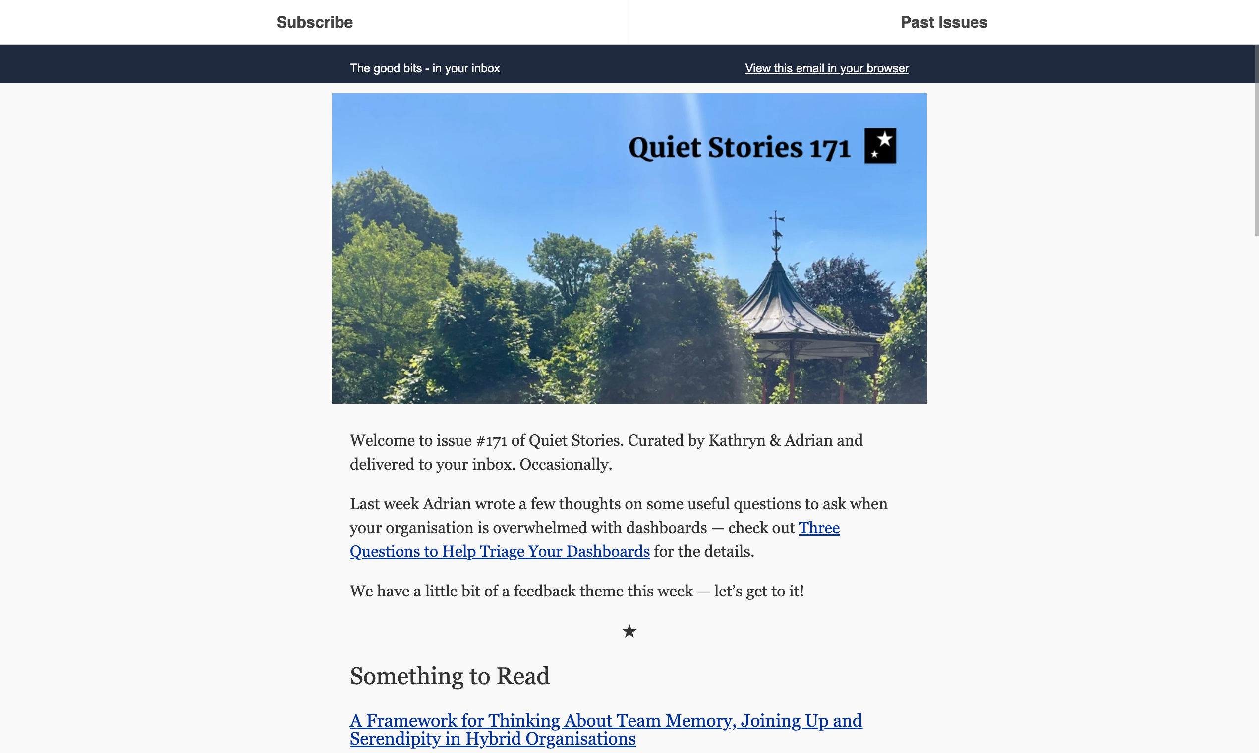 Histórias tranquilas Newsletter media 4