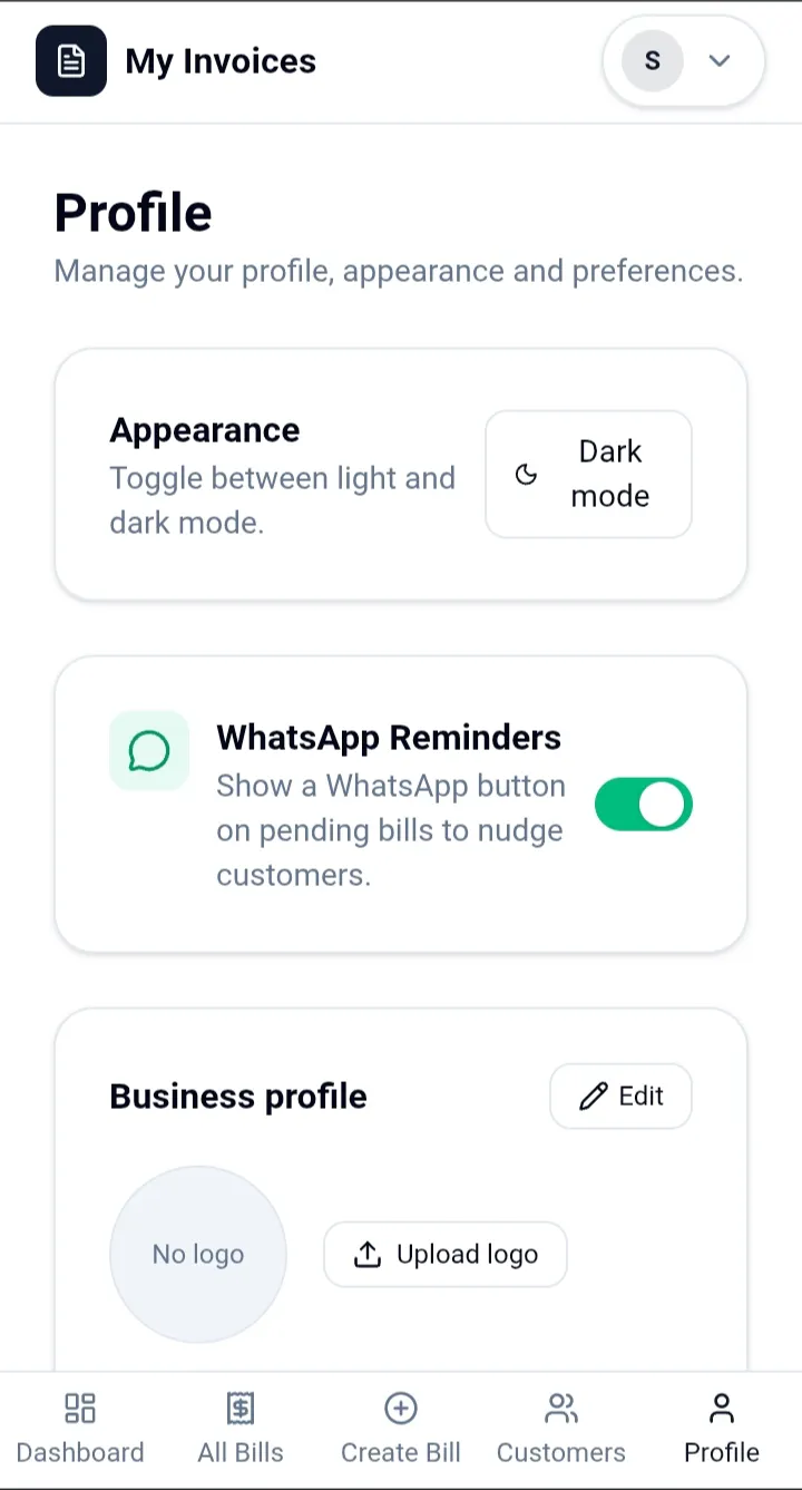 My Invoices — Simple invoicing app gallery image