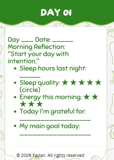 28-Day Balanced Health & Fitness Planner gallery image