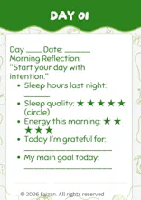 28-Day Balanced Health & Fitness Planner gallery image