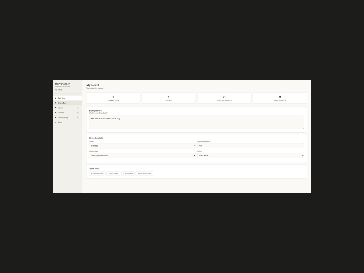 Story Planner - Your Writing Workspace
