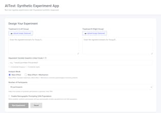 AITest: Synthetic Experiment App gallery image
