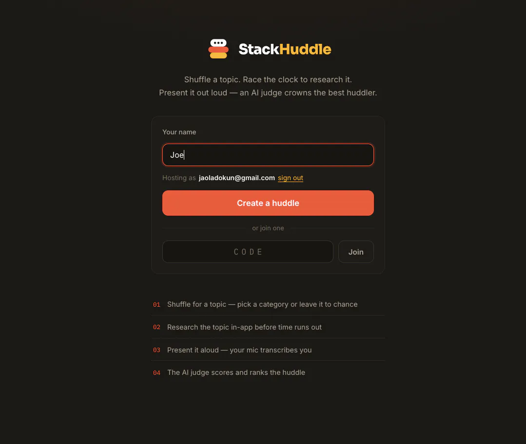 StackHuddle screenshot 1