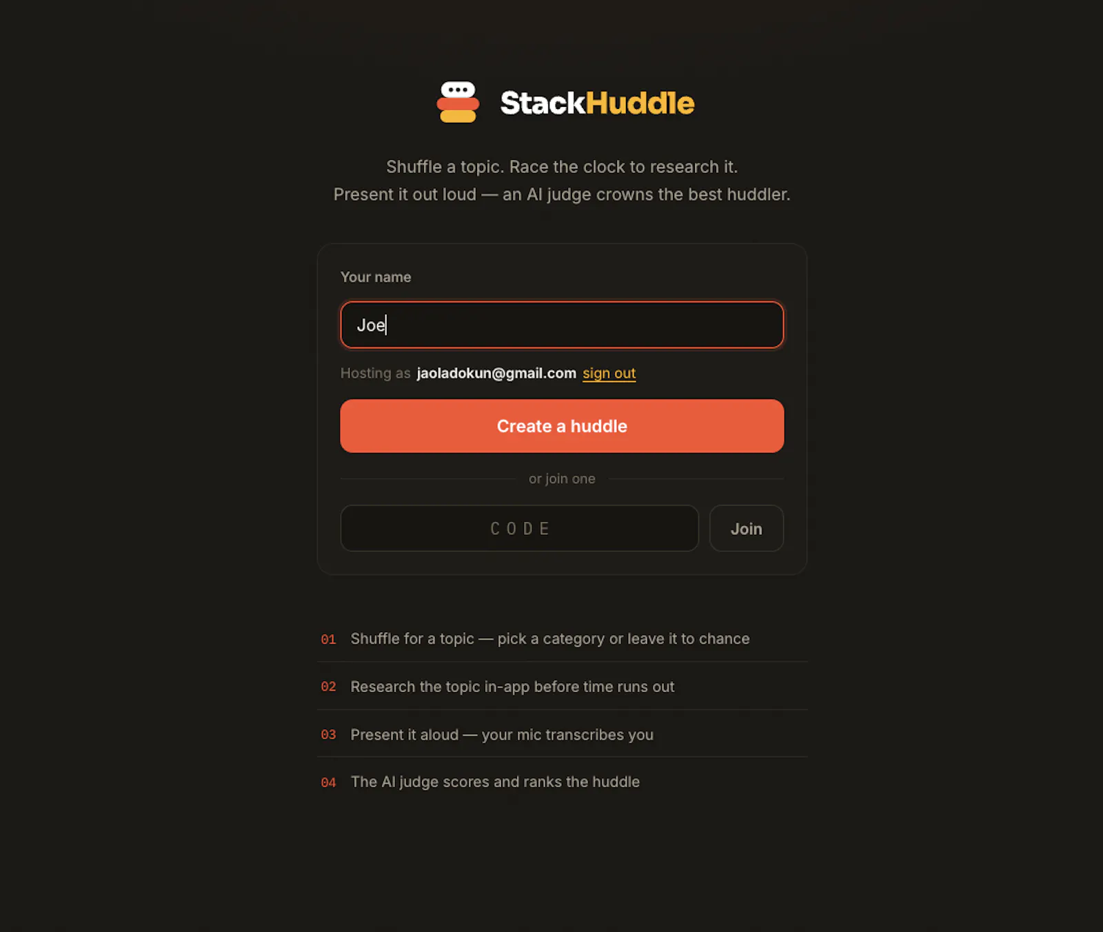 StackHuddle screenshot 1