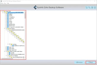 Sysinfo Zoho Backup Software gallery image