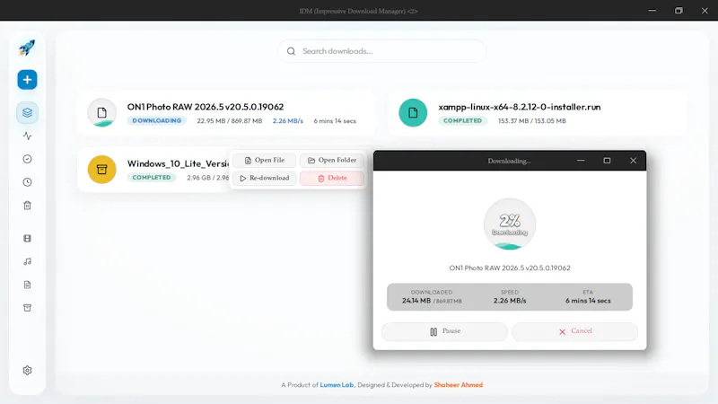 IDM (Impressive-Download-Manager) screenshot 1