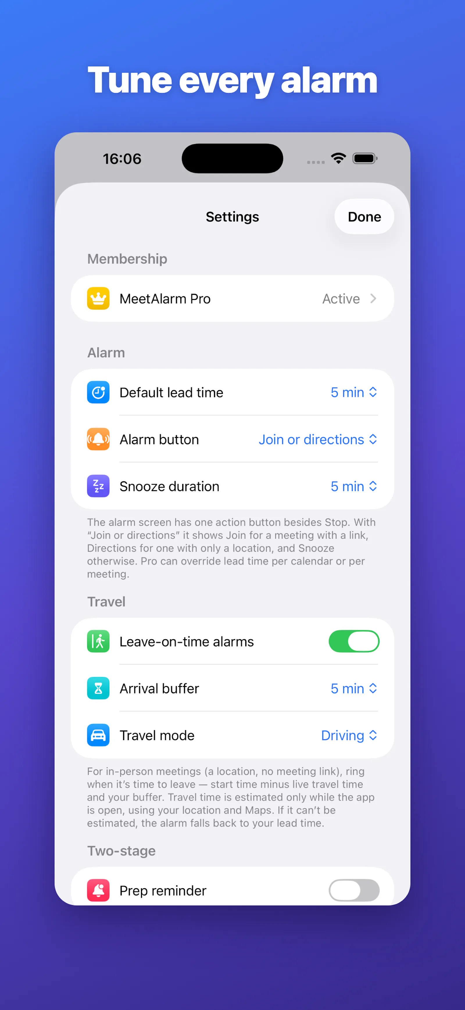 MeetAlarm screenshot 5