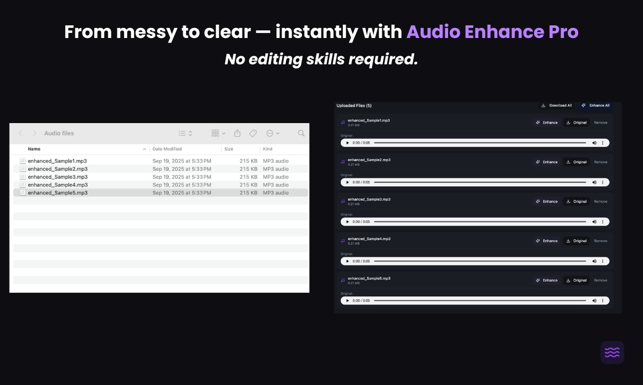 Média Audiohancepro - Amélioration professionnelle de l'audio par lots. 3