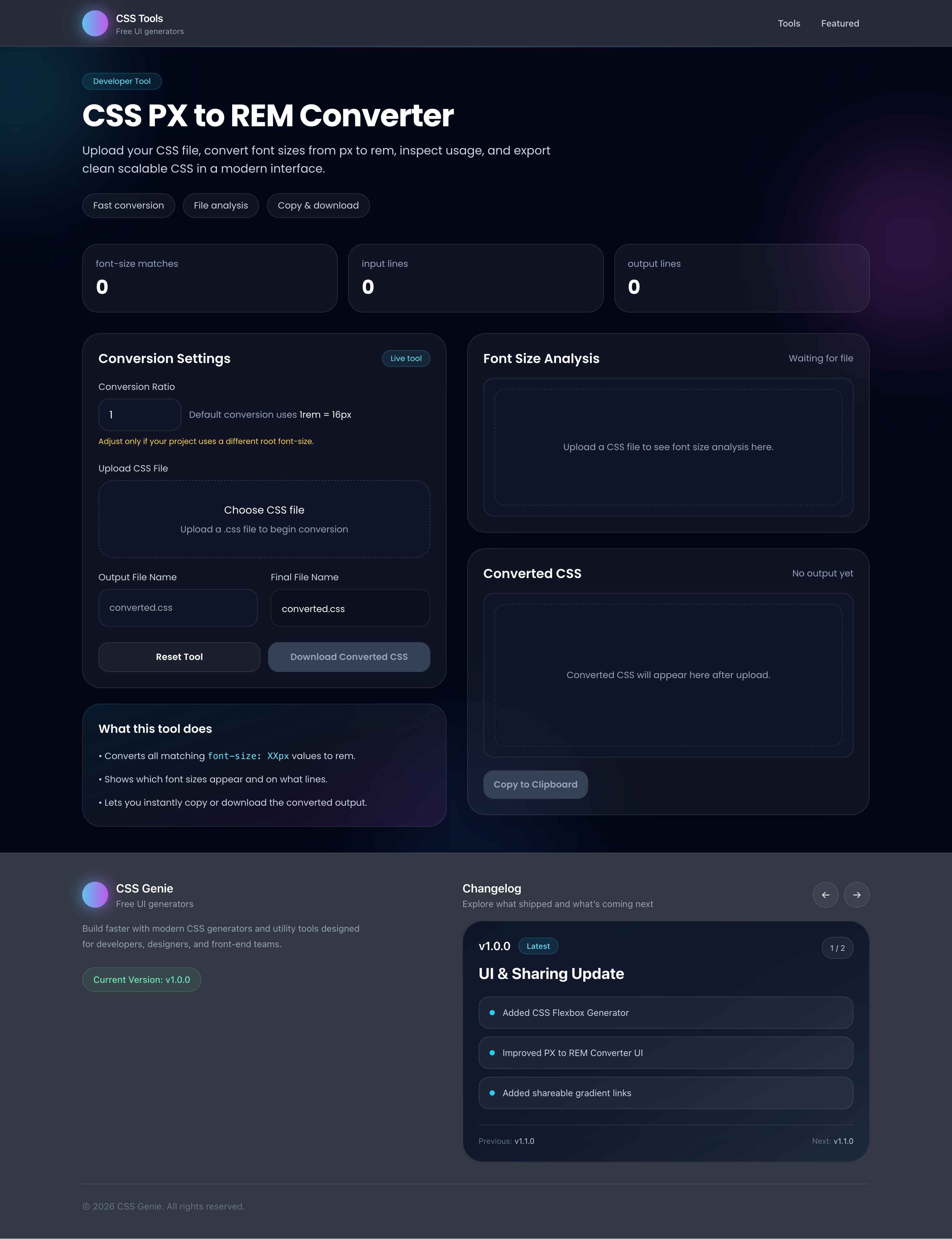 CSSGenie: Free CSS Tools gallery image