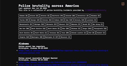 PoliceBrutality.today gallery image