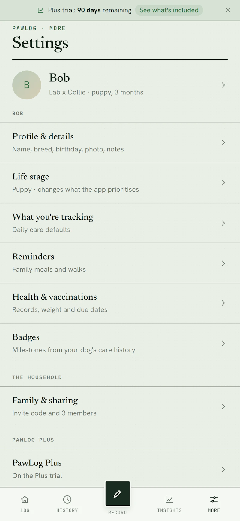 PawLog screenshot 7