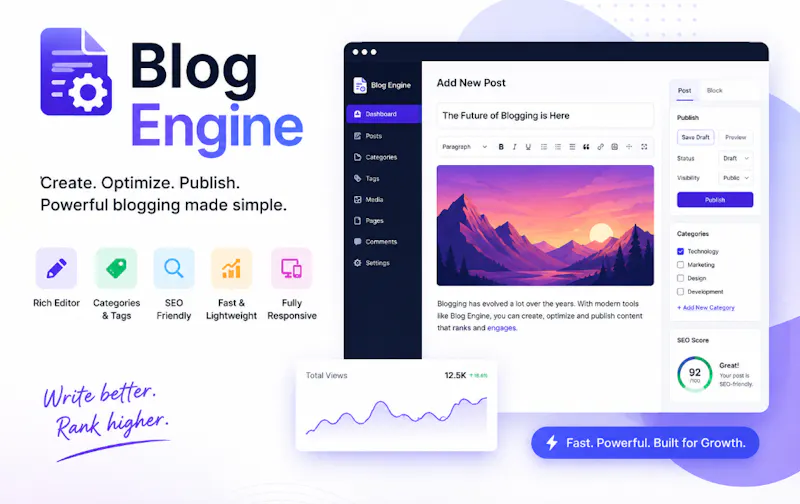 Blog Engine screenshot 1
