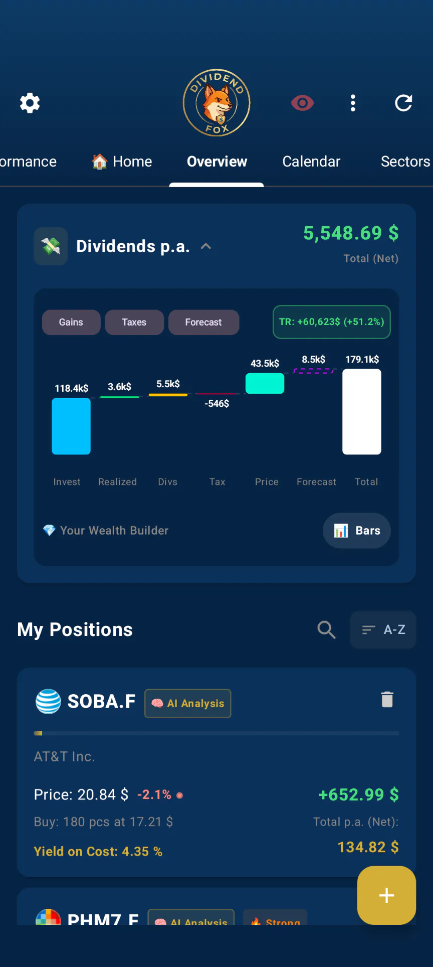 Dividend Fox - your Dividend Tracker gallery image