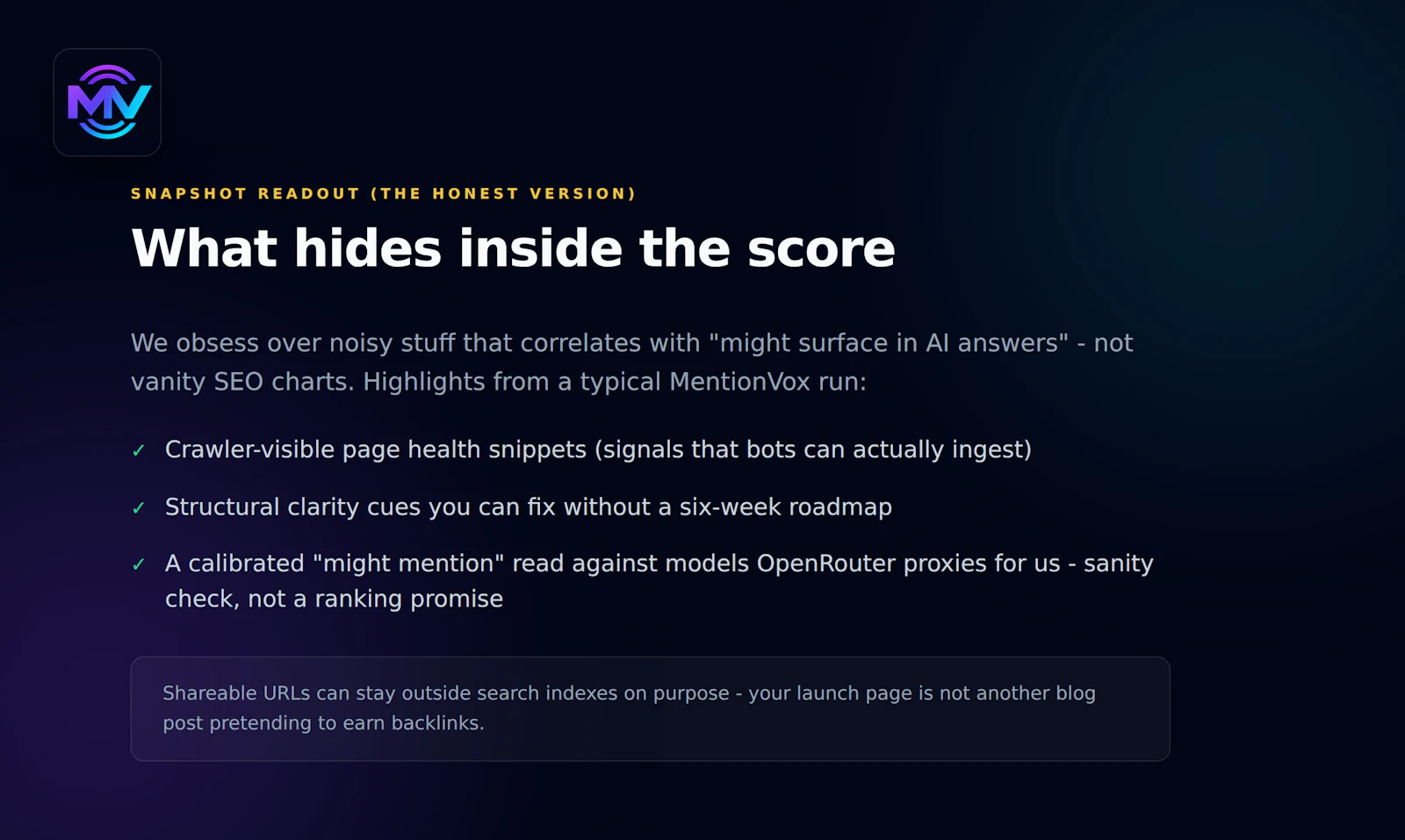 MentionVox - GEO checks for brands screenshot 3