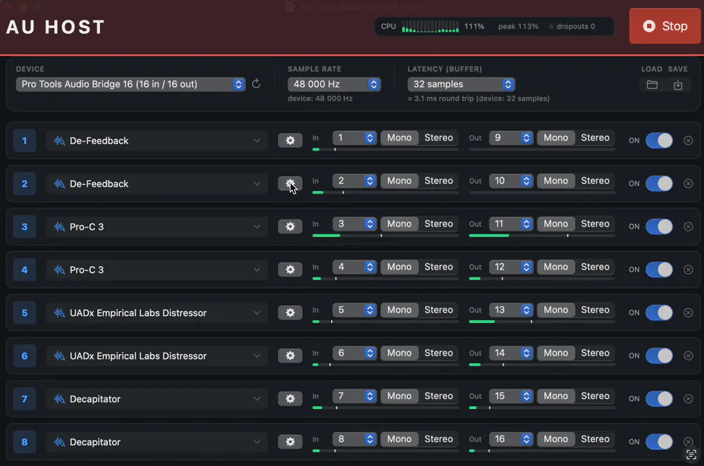 AU Host — Lightweight AU Plugin Host