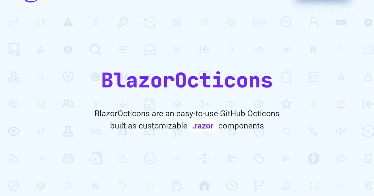 BlazorOcticons