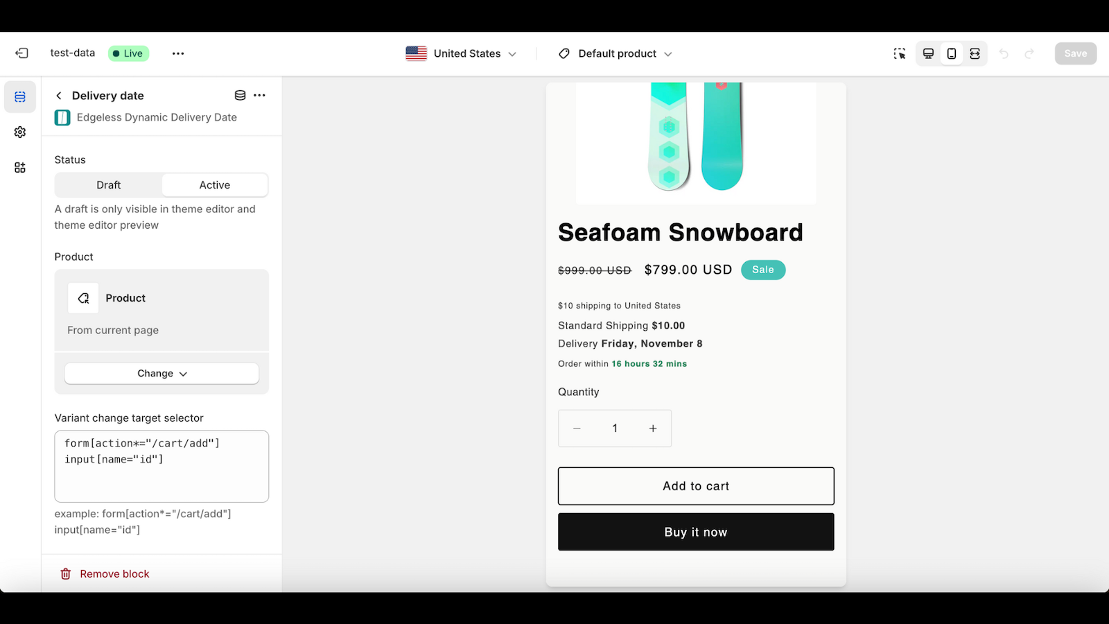 동적 배달 날짜 - 고도로 사용자 정의 가능한 배송 날짜 디스플레이를위한 Shopify 앱 미디어 6