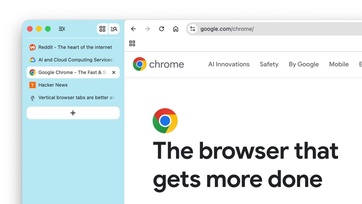 Google Chrome Vertical Tabs gallery image