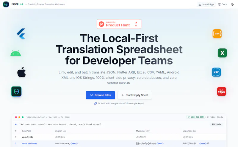 JSON Link screenshot 2
